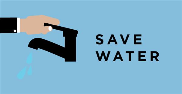 Graphic Town Water Supply - Save Water