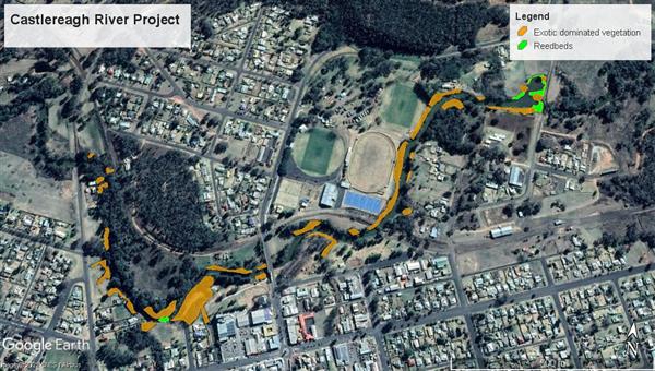 Map of the Castlereagh River Project