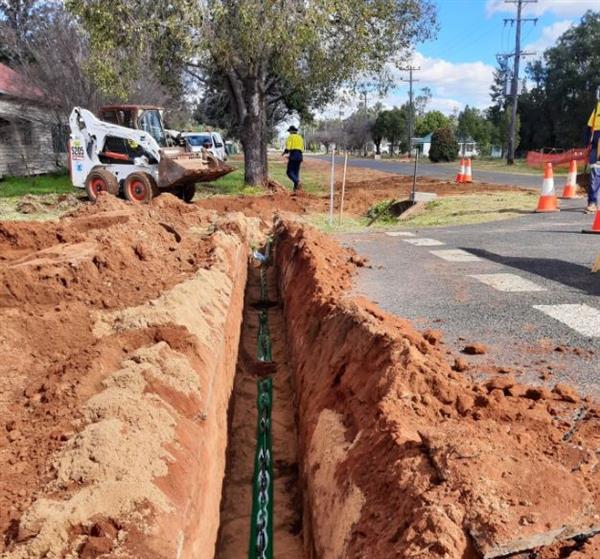 Namoi Street Baradine Water Mains Works Completed